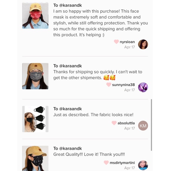 MADE IN USA, Black Unisex Cotton Face Mask - Picture 5 of 6